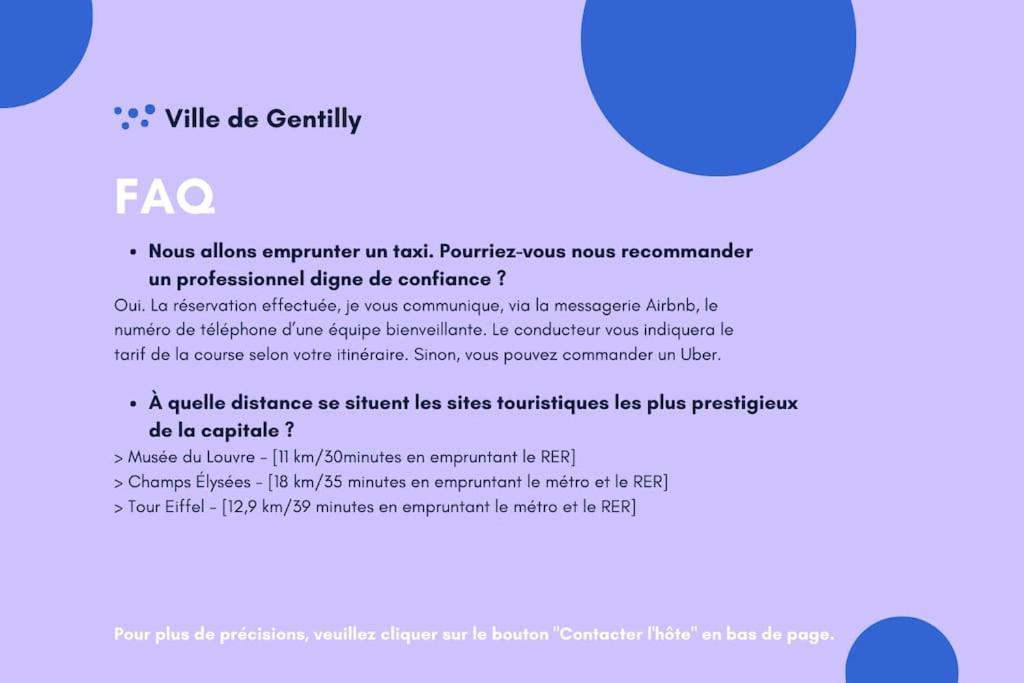 ג'נטילי Appartement Cosy Au Calme, Proche De Paris Et Du Rer B מראה חיצוני תמונה